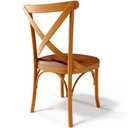 Ver imagem 2 de Kit 06 Cadeiras para Sala de Jantar e Estar Living Estofada Ávila L02 Couríssimo Camel - Lyam