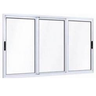 Janela Vitro de Alumínio 3 Folhas Móveis 120x150cm Branco Allo Esquadrias - 1