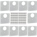 Ver imagem 1 de 10 Placas Reparo para Dobradiças de Porta Armário Mdf Fs.qdd