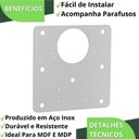 Ver imagem 6 de 10 Placas Reparo para Dobradiças de Porta Armário Mdf Fs.qdd