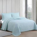 Ver imagem 2 de Colcha Matelassê - King Size - Pliê - Azul - C/ Porta Travesseiro - Camesa