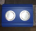 Ver imagem 6 de Esteira Bandeja Braço De Sofá Azul Bic Porta Copos Alumínio.