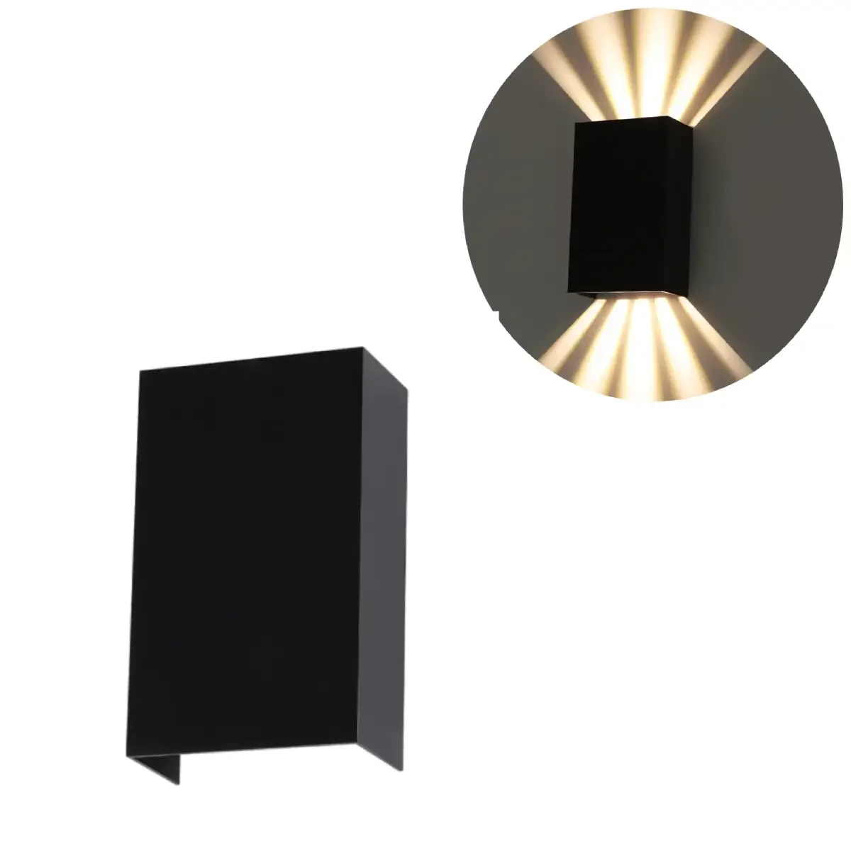 Ver imagem 2 de Arandela Led Siki 10w 3000k Nordecor Preta