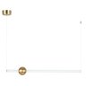 Luminárias Pendentes Moderno Linear Dourado 90cm LED 24W 3000K Cozinha - 1