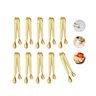 Pegador Dourado Frio Gelo Açucar Mini Pinça Inox Buffet 10un - 2
