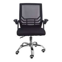 Cadeira Secretária Giratória Braço Flexível Best Chair - Preta - 8