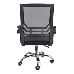 Cadeira Secretária Giratória Braço Flexível Best Chair - Preta - 9