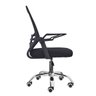 Cadeira Secretária Giratória Braço Flexível Best Chair - Preta - 2
