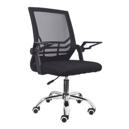Cadeira Secretária Giratória Braço Flexível Best Chair - Preta - 1