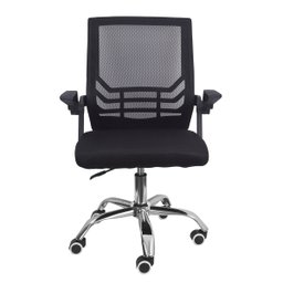 Cadeira Secretária Giratória Braço Flexível Best Chair - Preta - 3