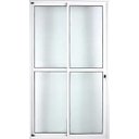 Ver imagem 1 de Porta de Aluminio Sacada 2 Folhas Móveis com Fechadura Linha Premium:2,10 X 1,50/branco