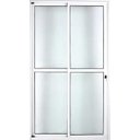 Ver imagem 1 de Porta de Aluminio Sacada 2 Folhas Móveis com Fechadura Linha Premium:2,10 X 1,20/branco