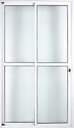 Ver imagem 1 de Porta de Aluminio Sacada 2 Folhas Móveis com Fechadura Linha Premium:2,10 X 1,20/branco