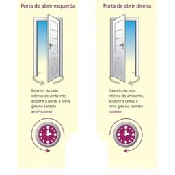 Porta de Alumínio Palheta Ventilada 210 x 80 Direita Linha All Soft Cor Branco - 4