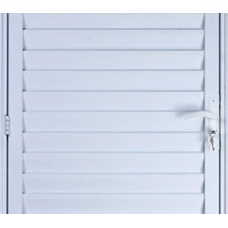 Porta de Alumínio Palheta Ventilada 210 x 80 Direita Linha All Soft Cor Branco - 2