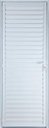 Ver imagem 1 de Porta de Aluminio Palheta Ventilada Direita Linha Premium:2,10 X 0,80/branco