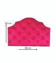 Ver imagem 4 de Cabeceira P. Cama Box Solteiro Captonê Deluxe em Veludo Pink