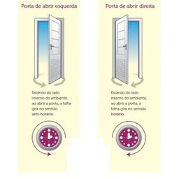 Porta de Alumínio Palheta Ventilada 210 x 70 Direita Linha All Soft Cor Branco - 4