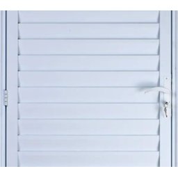 Porta de Alumínio Palheta Ventilada 210 x 70 Direita Linha All Soft Cor Branco - 2