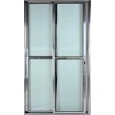 Ver imagem 2 de Porta de Alumínio de Correr Balcão 2 Folhas Móveis 210 x 150 Brilhante Linha 25 com Chave