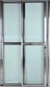 Ver imagem 2 de Porta de Alumínio de Correr Balcão 2 Folhas Móveis 210 x 120 Brilhante Linha 25 com Chave