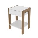 Ver imagem 2 de Mesa de Cabeceira Multimóveis Vcr35003 Amêndoa/branca