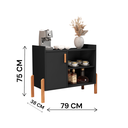 Ver imagem 3 de Aparador Luxor:preto