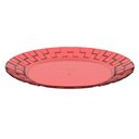 Ver imagem 1 de Prato Grande 26cm Vermelho Crippa Bandeja para Servir Mesa Posta Porções Aperitivos