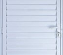 Ver imagem 2 de Porta de Aluminio Palheta Ventilada Direita Linha Premium:2,10 X 0,60/branco