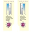 Ver imagem 4 de Porta de Aluminio Palheta Ventilada Direita Linha Premium:2,10 X 0,60/branco