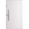 Porta Pivotante de Aluminio Branco Lambril 240 X 120 com Puxador 80cm e Kit Fechadura Direita - 1