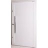 Porta Pivotante de Aluminio Branco Lambril 240 X 120 com Puxador 80cm e Kit Fechadura Direita - 2