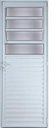 Ver imagem 1 de Porta de Alumínio Basculante Cor Branco 210 x 80 Esquerda Linha All Modular