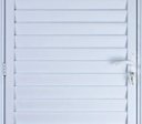 Ver imagem 2 de Porta de Alumínio Palheta 210 x 90 Esquerda Linha All Modular Cor Branco
