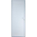Ver imagem 1 de Porta de Alumínio Palheta 210 x 90 Esquerda Linha All Modular Cor Branco