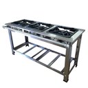 Ver imagem 1 de Fogão Industrial 3 Bocas Cefaz Linha Gold Inox 430 Baixa Pressão I430 - Cfzg-155