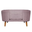 Ver imagem 2 de Cama Pet Caminha Cachorro Grande Veludo Casinha Luxo Colchão:veludo Rosê