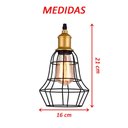 Ver imagem 2 de Kit 6 Pendente de Aço Taschibra 40w Vintage Lustre Preto 160