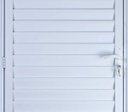 Ver imagem 2 de Porta de Alumínio Palheta 210 x 60 Esquerda Linha All Modular Cor Branco