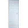 Porta de Aluminio Palheta Esquerda Linha Premium:2,10 X 0,60/branco - 1