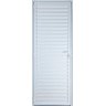 Porta de Alumínio Palheta 210 x 60 Esquerda Linha All Soft Cor Branco - 1