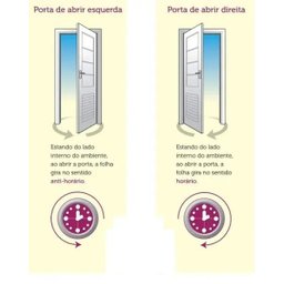 Porta de Alumínio Palheta 210 x 100 Direita Linha All Soft Cor Branco - 4