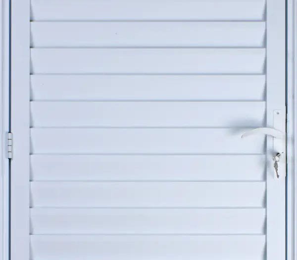 Porta de Alumínio Palheta 210 x 100 Direita Linha All Soft Cor Branco - 2