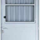 Ver imagem 2 de Porta de Aluminio Postigo Lambril Esquerda Linha Premium:2,10 X 0,80/branco