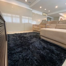 Tapete para Sala e Quarto Felpudo Cronos Casa Dona 200x240 Cm Preto - 4