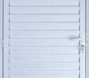 Ver imagem 2 de Porta de Alumínio Palheta 210 x 90 Direita Linha All Modular Cor Branco