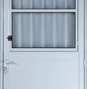 Ver imagem 2 de Porta de Alumínio Lambril Postigo Cor Branca 210 x 100 Direita Vidro Mini Boreal Linha All Soft