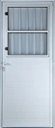 Ver imagem 1 de Porta de Aluminio Postigo Lambril Direita Linha Premium:2,10 X 0,90/branco