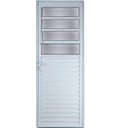 Ver imagem 1 de Porta de Alumínio Basculante Cor Branco 210 x 70 Direita Linha All Modular