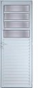 Ver imagem 1 de Porta de Alumínio Basculante Cor Branco 210 x 70 Direita Linha All Modular